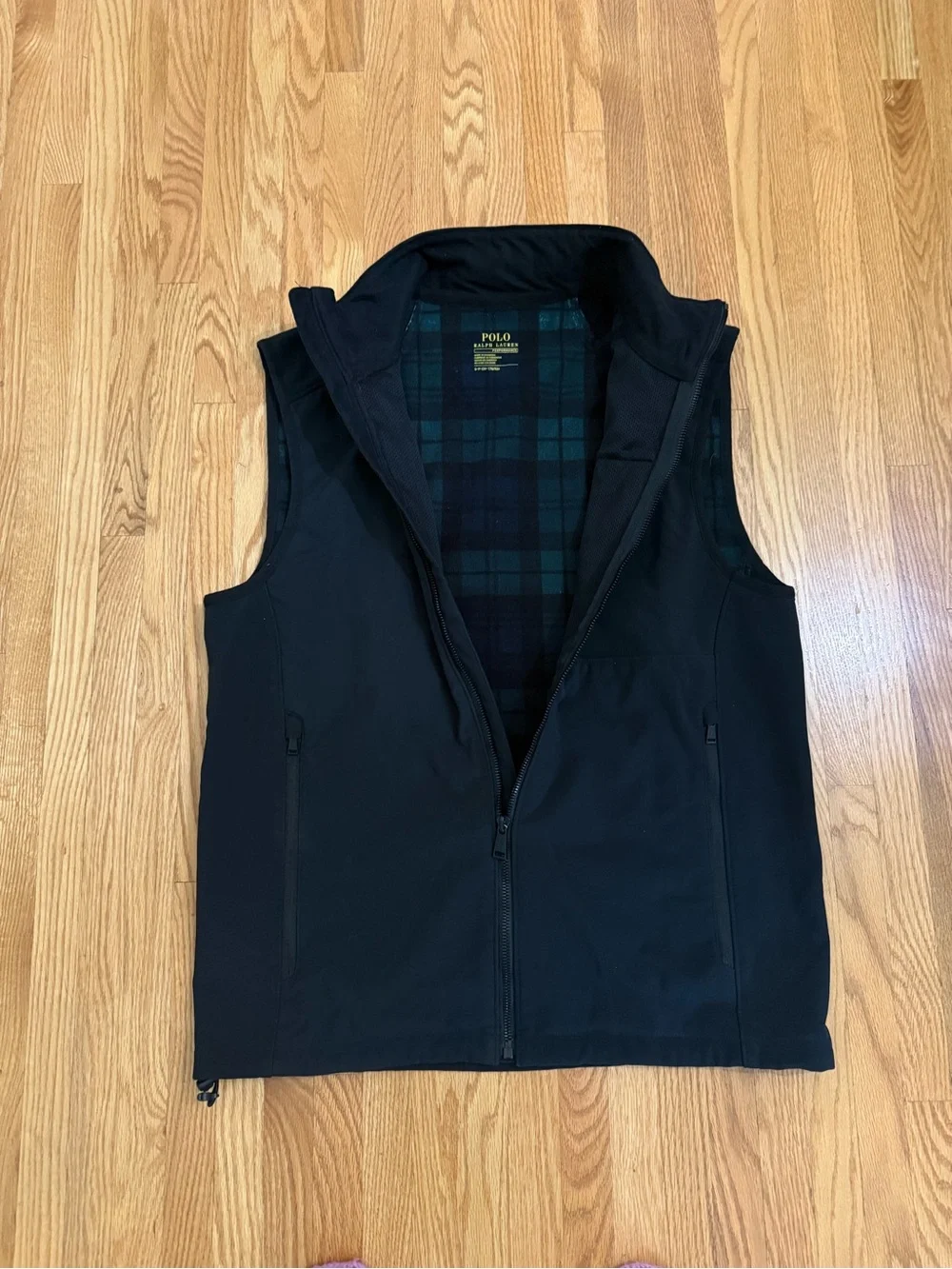 Men's Navy Performance Vest with Zip Pocket - Polo by Ralph Lauren Sz S